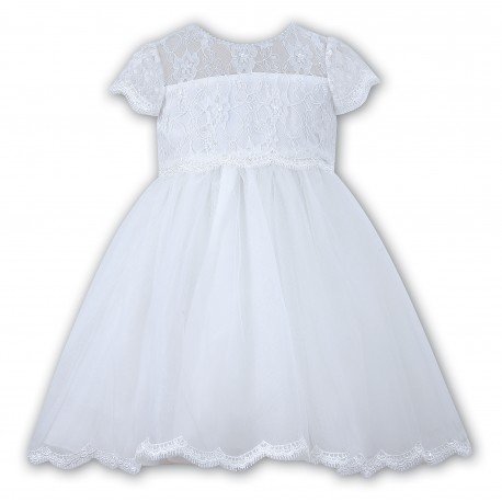 Sarah Louise Christening White Dress Style 070060