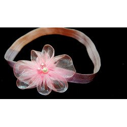 Pink Flower Girl Special Occasion/Christening Headband Style 344