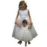 Special Occasions Ivory Tulle Baby Dress with Sequinned Sash Cindy by Sevva