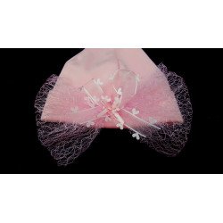 Pink Cotton Christening/Special Occasion Bonnet Style BT-01