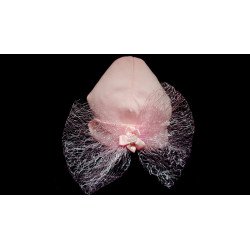 Pink Cotton Christening/Special Occasion Bonnet Style BT-02