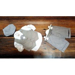 Lovely 6 Pieces Gray/White Outfit for Boys Style 1079