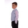 Boys Blue  4 Piece Pageboy Waistcoat Set style Ricardo01