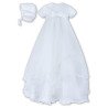 Baby Girls White Ceremony Robe & Bonnet by Sarah Louise Style 001096