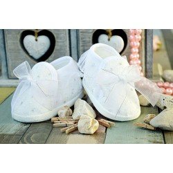 Baby Girl White Lace Christening/Baptism Shoes Style M062