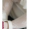 Lace Christening/Special Occasions White Tights Style CRW12