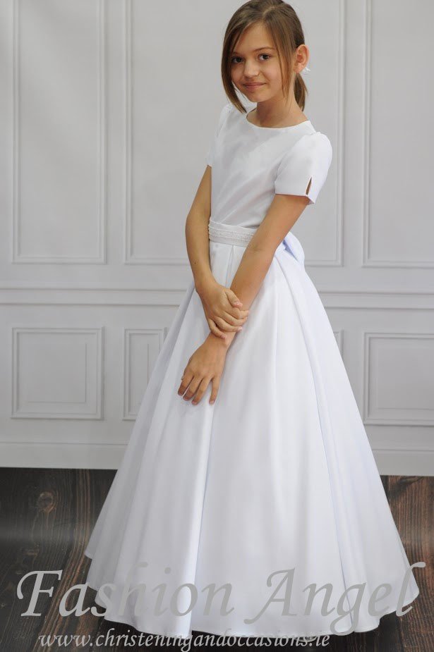 Plain first hot sale communion dresses