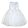 Sarah Louise Ivory Ballerina Length Flower Girl Dress Style 070035-2