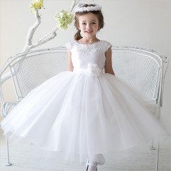 Sevva White Flower Girl/Special Occasion Dress Style KELLY