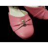 Pink Leather Special Occasions Shoes Style 673