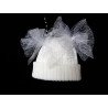 Lovely Autumn/Winter White Baby Girl Hat style 2bhat