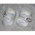 Christening Satin Shoes with Rose M008