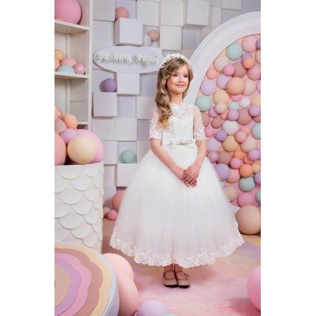 Pretty First Holy Communion Dress Style 15-015