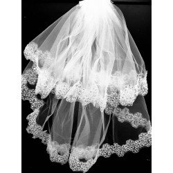 White First Holy Communion Veil by Little People Style 2086
