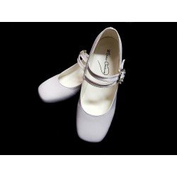 Satin First Holy Communion Shoes Style ANNA