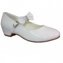 FIRST HOLY COMMUNION/SPECIAL OCCASION IVORY LEATHER SHOES STYLE DANIELLE