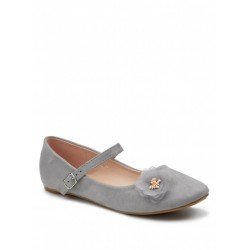 Girls Special Occasion Grey Shoes Style IRIS