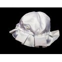 Pretty Ivory Satin Traditional Look Bonnet/Hat for Baby Girl Style Bonnet02