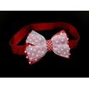 Red/White Polka Dots Special Occasion Headband Style HEADBAND 03
