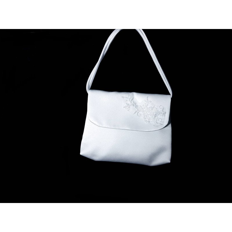 White Handmade First Holy Communion Handbag Style EMI 08