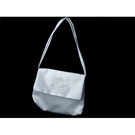 White Handmade First Holy Communion Handbag Style EMI 10