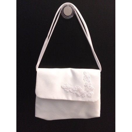 White Handmade First Holy Communion Handbag Style EMI 16