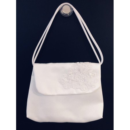 White Handmade First Holy Communion Handbag Style EMI 20