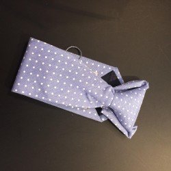Light Blue Polka Dots Holy Communion/Special Occasion Boys Tie Style 10-08008D