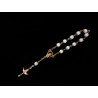 Baptism Baby Bracelet 10th Rosary White/Gold Style ROSARY 01