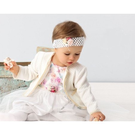 Ivory Christening Baby Girl Bolero Style GB004