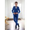 Confirmation 3 Pieces Blue Suit Style OLYMPUS