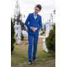 Confirmation 3 Pieces Blue Suit Style OLYMPUS