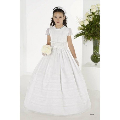 Beautiful White First Holy Communion Dress Style 8728