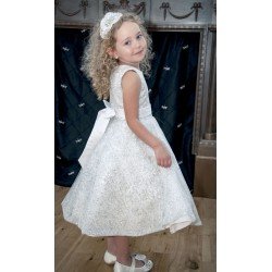 Silver Flower Girl Dress by Sevva Style CLIO