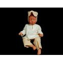 Unusual Natural Look Baby Boy Outfit in Ivory and Beige styl Ralf