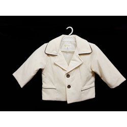 Ivory/Brown Christening/Special Occasion Jacket Style J007