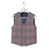 Navy/Red Checkered First Holy Communion/Special Occasion Waistcoat Style 10-10006