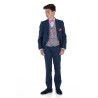 Navy/Red Checkered First Holy Communion/Special Occasion Waistcoat Style 10-10006