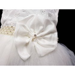 Ivory Christening/Baptism Dress, Headband & Shoes Style 05003