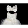 Ivory Christening/Baptism Dress, Headband & Shoes Style 05003