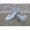 White Leather First Holy Communion Shoes Style 717