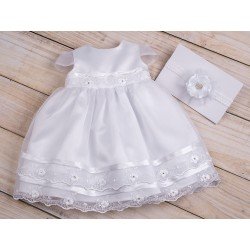 Beautiful Christening Dress&Headband Julia