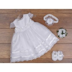 Beautiful Christening Dress&Headband Julia