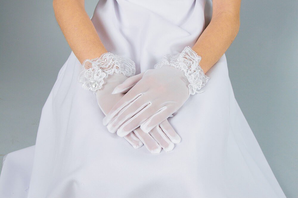 lace communion gloves