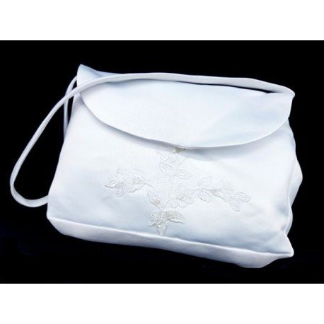 WHITE HOLY COMMUNION DIAMANTE CROSS DUCHESS SATIN DOLLY BAG B/MAID FLOWER  GIRL | eBay