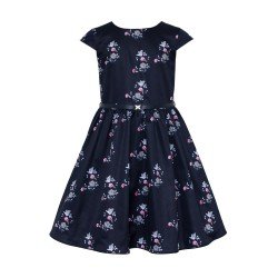Navy Floral Confirmation/Special Occasion Dress Style 16B/J/18