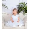 White Handmade Baby Girl Christening Dress Style LAURA BIS