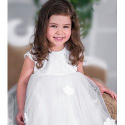 White Handmade Baby Girl Christening Dress Style LAURA BIS