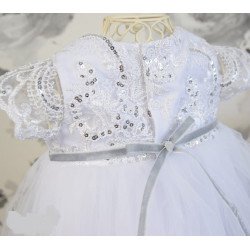 White Handmade Baby Girl Christening Dress Style TESSA