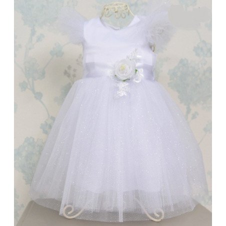 White Handmade Baby Girl Christening Dress Style NADIA